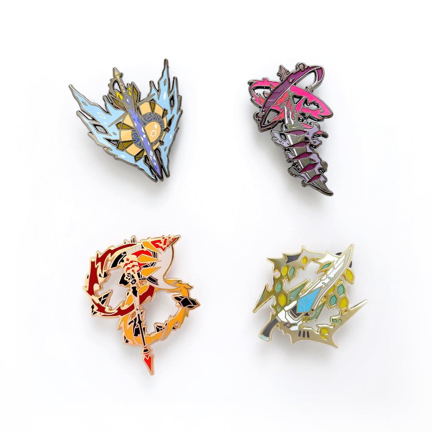 XIV Tank Weapon Enamel Pins